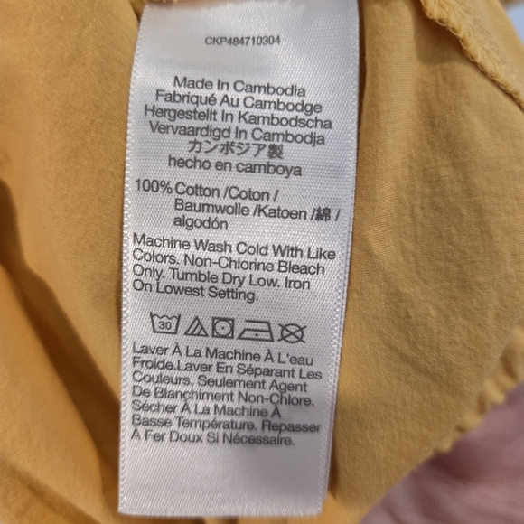 Madewell Yellow Button-Down Shirt - Picture 5 of 5